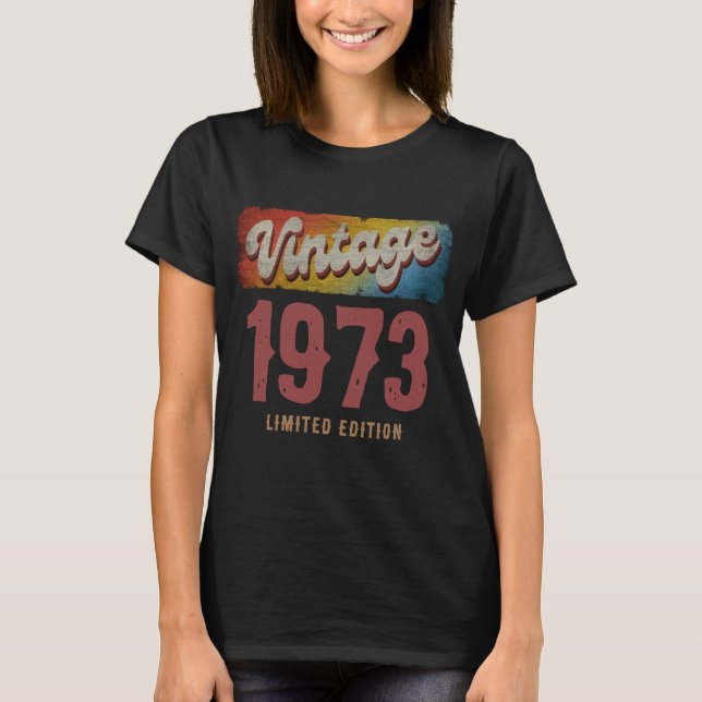 T-SHIRT ÉDITION LIMITÉE VINTAGE 1973 SUR MESURE (Devant)