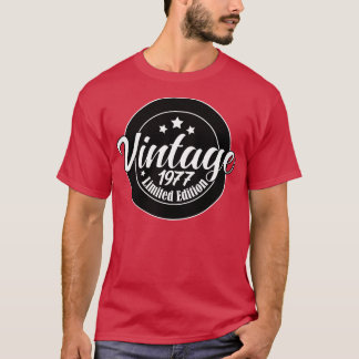 T-shirt Edition Limitée Vintage 1977 anniversaire 46e anni