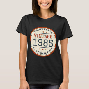 T-shirt Édition Limitée Vintage 1985 Toutes Pièces D'Origi