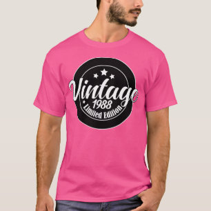T-shirt Edition limitée Vintage 1988 anniversaire 35e anni