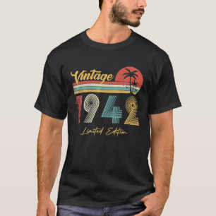 T-shirt Édition limitée vintage 80 ans 1942 80e