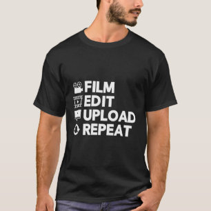 T-shirt Édition Vidéo Création De Film Pour Éditeur Vidéo