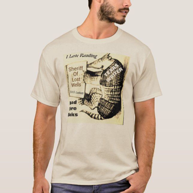 T-shirt EDL060715-004 de tatou de lecture (Devant)