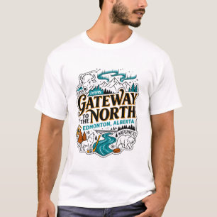T-shirt Edmonton Alberta, passerelle vers la nature sauvag