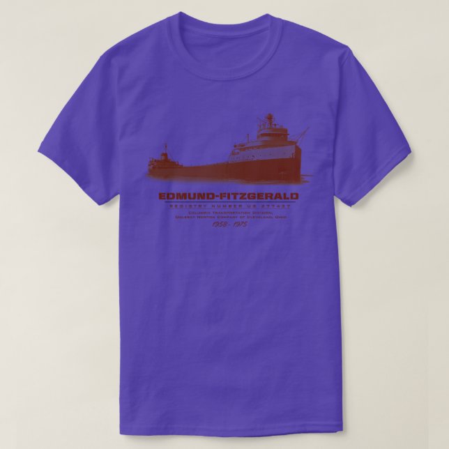 T-shirt Edmund Fitzgerald (Design devant)