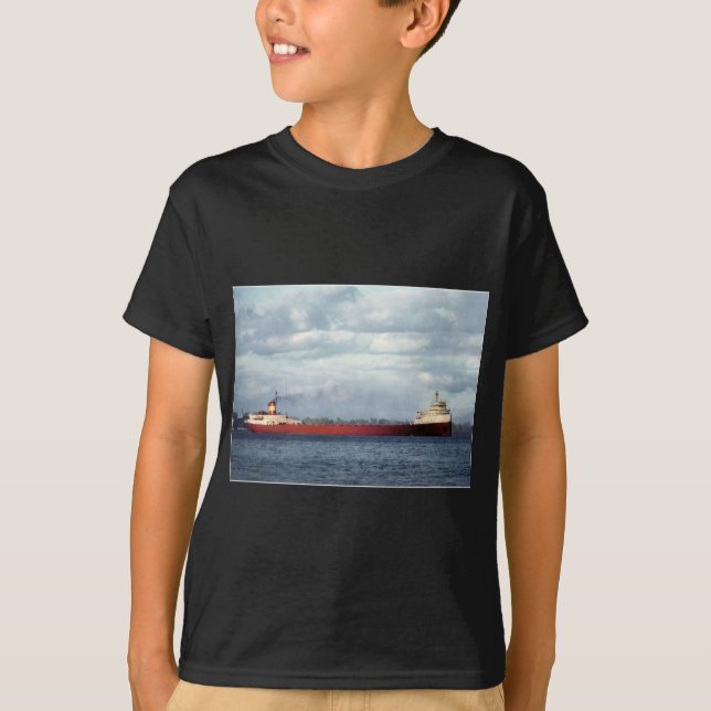 T-shirt Edmund Fitzgerald sur la rivière de St Clair (Devant)