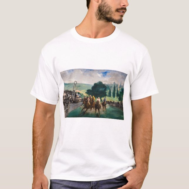 T-shirt Edouard Manet - Les courses à Longchamp (Devant)