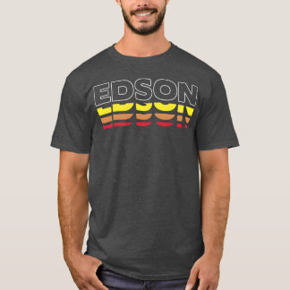 T-shirt Edson Prénom Drôle Vintage Sunset Edson ami