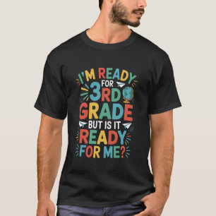 T-shirt Éducateur de troisième année, prêt pour la 3e anné