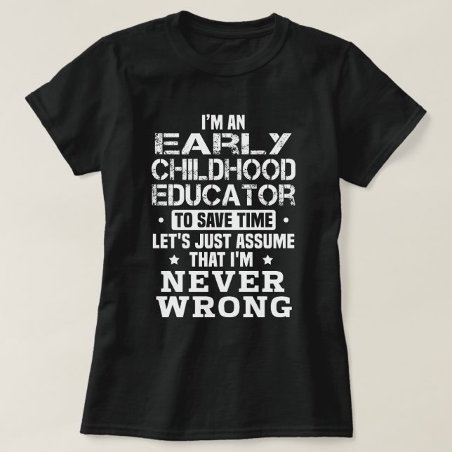T-shirt Éducateur en petite enfance (Design devant)
