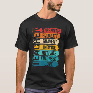 T-shirt Éducateur enseignant noir Afro-Américain Histoire 