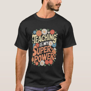 T-shirt Éducateur universitaire vintage groovy