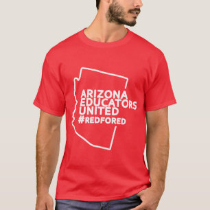 T-shirt Éducateurs de l'Arizona unis enseignants grève rou