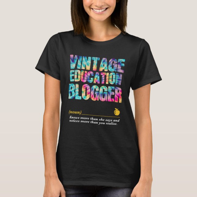 T-shirt Education Blogger Appreciation Week Back to School (Devant)