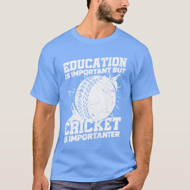 T-shirt Education Is Important But Batandball Sports famil (Devant)