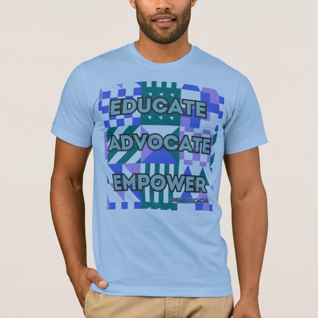 T-shirt Éduquer l'avocat habiliter la géométrie (Devant)