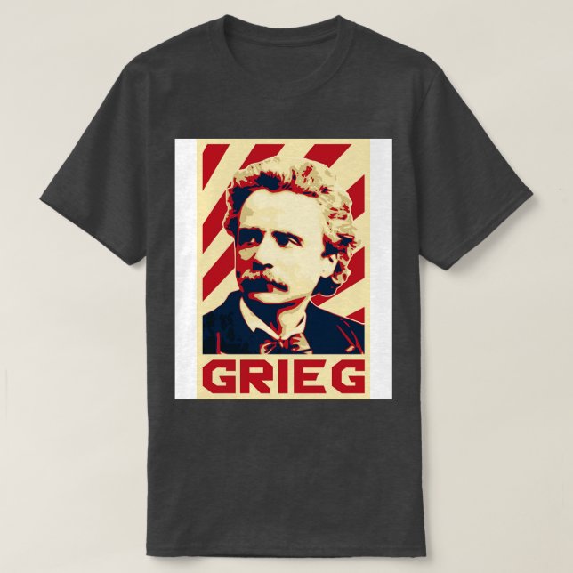 T-shirt Edvard Grieg Retro (Design devant)