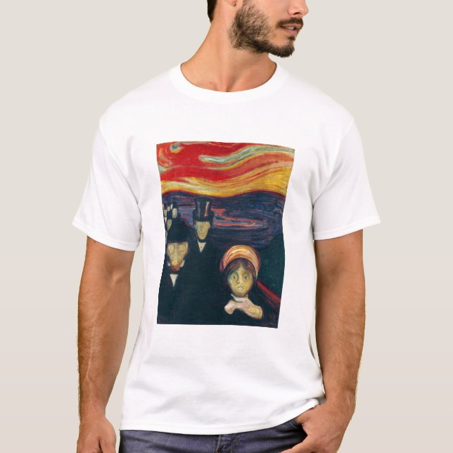 T-shirt Edvard Munch - Anxiété (Devant)