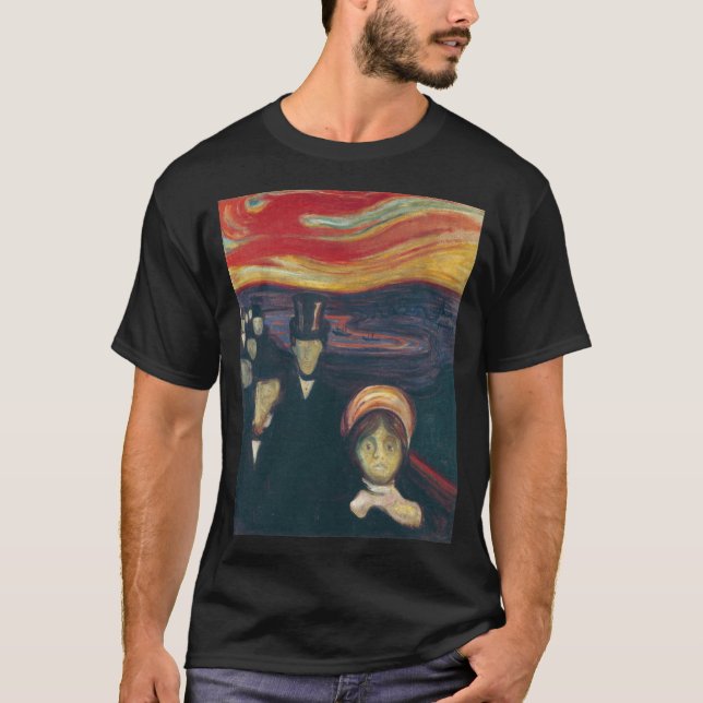 T-shirt Edvard Munch - Anxiété (Devant)