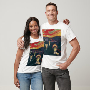 T-shirt Edvard Munch Classic Painting, Anxiété (1894)