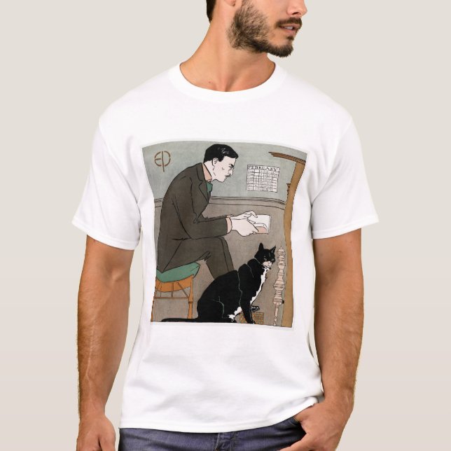 T-shirt Edward Penfield Self-Portrait (1898) par Edward Pe (Devant)