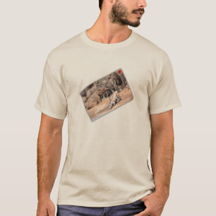 T-shirt Eelphant et phacochère de la faune africaine en pi