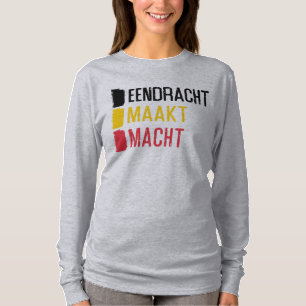 T-shirt Eendracht Maakt Macht Moto belge, Belgique