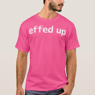 T-shirt Effacer la typographie minimale Texte blanc