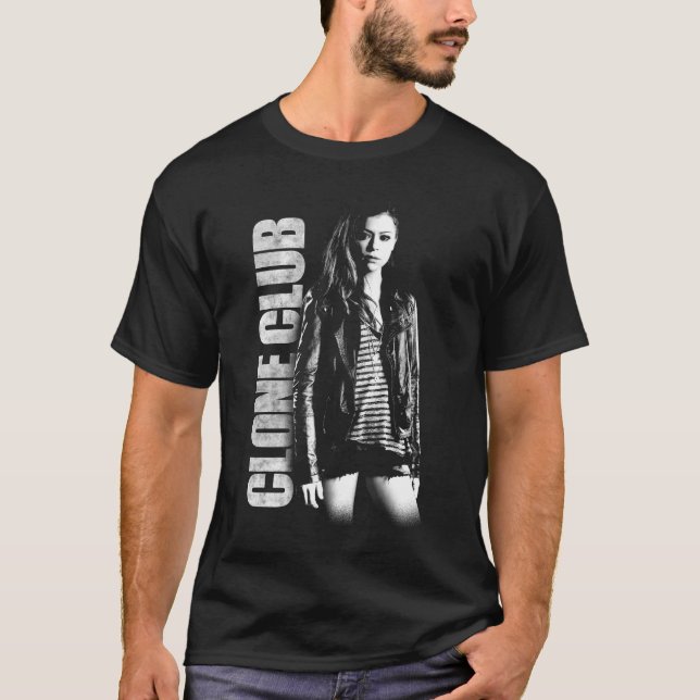 T-shirt Effectif orphelin du noir | Sarah - membre du club (Devant)