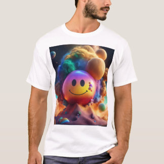 T-shirt effet d'argile mignonne l'arc-en-ciel