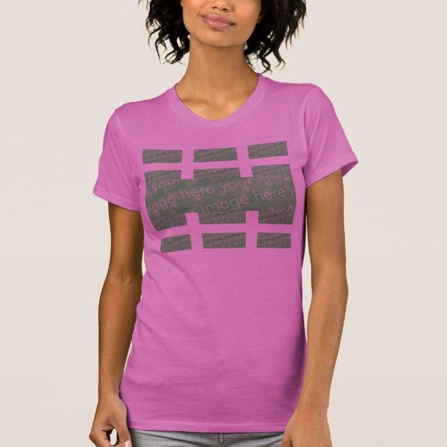T-shirt effet de conception de Multi-panneau (Devant)