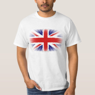 T-shirt Effet de soleil très cool drapeau R.-U.