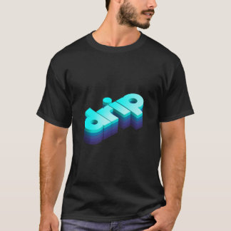T-shirt Effet de texte 3D Drip