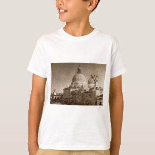 T-shirt Effet Papier Sepia Venise Grand Canal