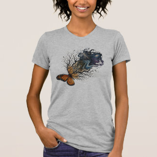 T-SHIRT EFFET PAPILLON