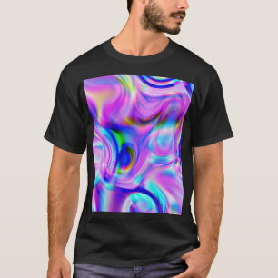 T-shirt Effets numériques : motif abstrait multicolore.