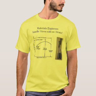T-shirt Effort de poignée d'ingénieurs de matériaux sans