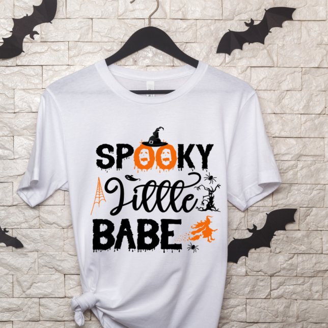 T-shirt Éffrayant Babe, sorcières d'Halloween (Créateur téléchargé)
