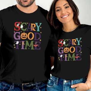 T-shirt Effrayant Bon Temps Halloween Éffrayant Amusement