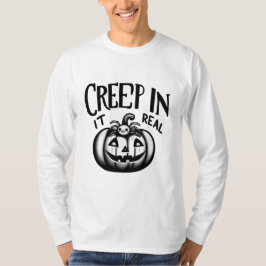 T-shirt éffrayant Citrouille d'Halloween et Spider
