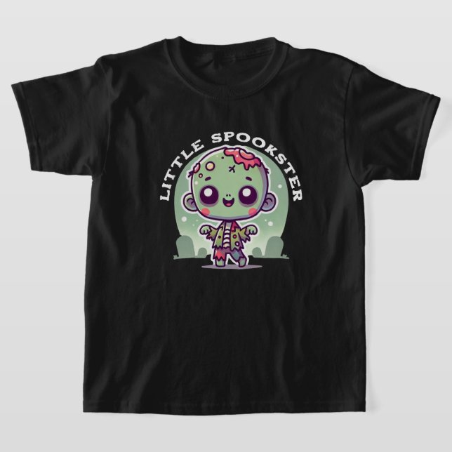 T-shirt Éffrayant, Cute Zombie marcher dans le cimetière,  (Poser)