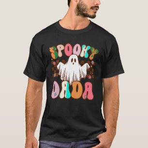 T-shirt Éffrayant Dada Halloween Papa Ghost Costume Retro