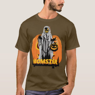T-shirt Éffrayant Halloween citrouille maman maman maman m
