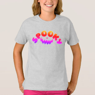 T-shirt Éffrayant Happy Halloween costume pour filles T-sh