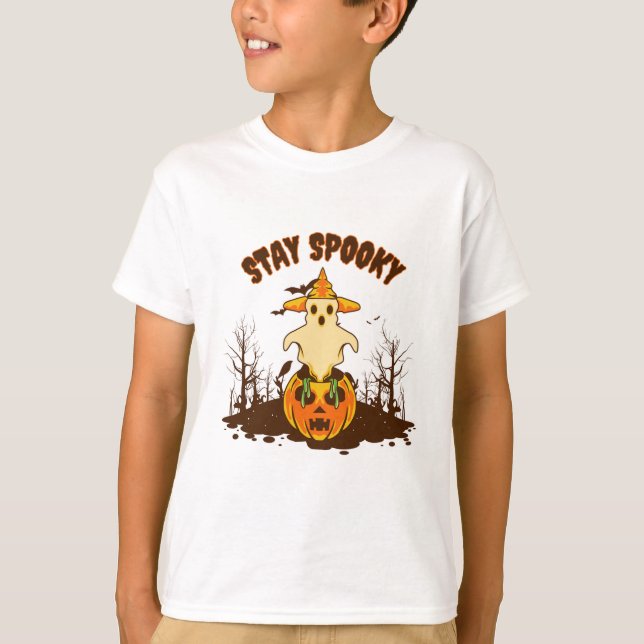 T-shirt éffrayant intelligent Ghost (Devant)