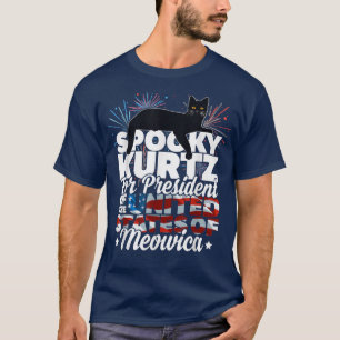 T-shirt Éffrayant le chat pour le président, États-Unis dr