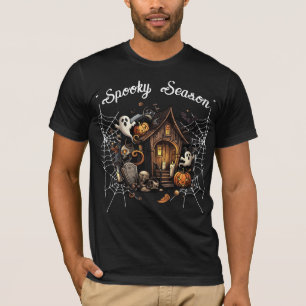 T-shirt Éffrayant Maison hantée - 👻 noir 🎃