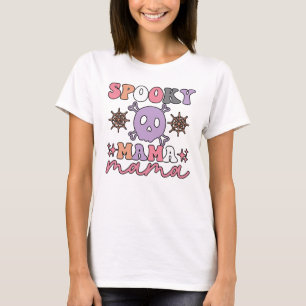 T-shirt éffrayant Mama Halloween