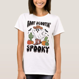T-shirt éffrayant mignon Occidental Fantôme Hallow