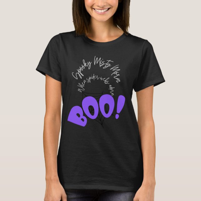 T-shirt Éffrayant Misty Morn - BOO ! Halloween (Devant)